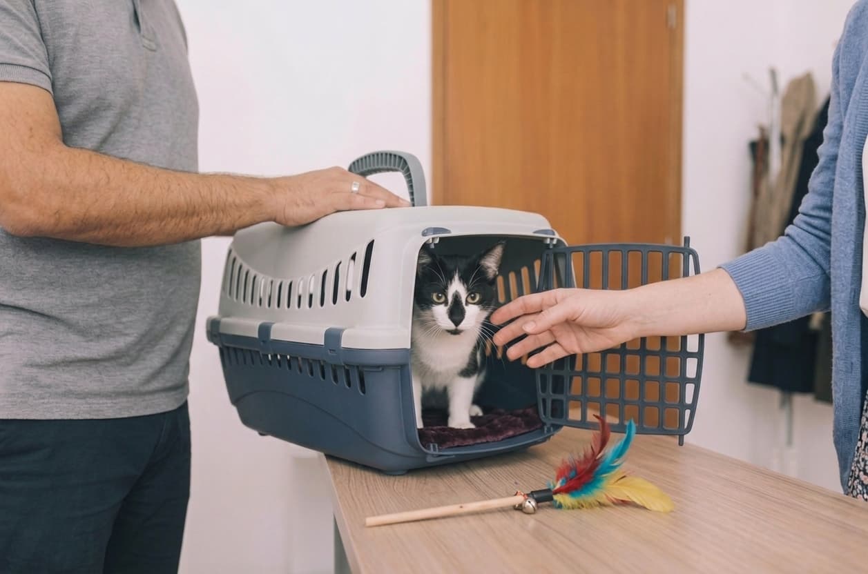 Devolución de un gato adoptado a una protectora de animales